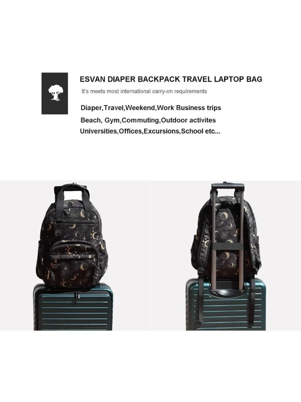 Stylish Large Capacity Diaper Bag Backpack | Multifunctional Baby Travel Pack